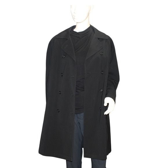 Gallery Black Swing Coat A-Line Button Front Size Medium - Picture 2 of 10